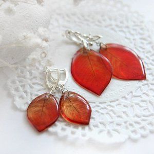 gift Leaves earrings Christmas gift